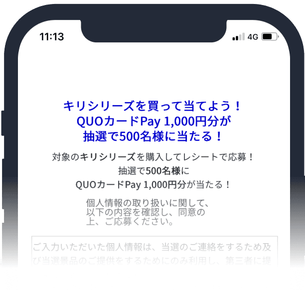 応募フォームのイメージ